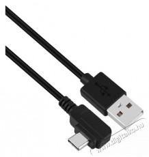 Stansson 1m 90&deg;-os Type-C USB 2.0 k&aacute;bel Iroda &eacute;s sz&aacute;m&iacute;t&aacute;stechnika - Sz&aacute;m&iacute;t&oacute;g&eacute;p tartoz&eacute;k - USB k&aacute;bel - 463641