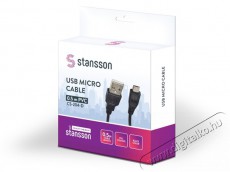 Stansson 50cm USB micro k&aacute;bel Tv kieg&eacute;sz&iacute;tők - K&aacute;bel / csatlakoz&oacute; - USB k&aacute;bel - 456899
