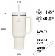 Stanley Quencher H2.O FlowState Tumbler 1180 ml Cream Tonal thermo b&ouml;gre Konyhai term&eacute;kek - Ed&eacute;ny - Termosz - 526196