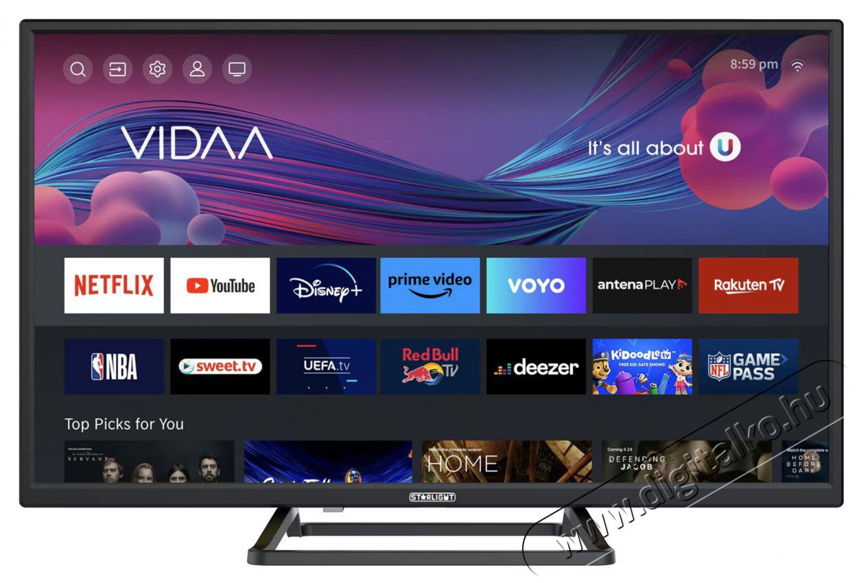 Star-Light 32DM6600 Smart LED Telev&iacute;zi&oacute;, 81cm, HD Telev&iacute;zi&oacute;k - LED telev&iacute;zi&oacute; - 720p HD Ready felbont&aacute;s&uacute; - 495732