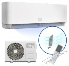 Star-Light ACT-18TSWF l&eacute;gkondicion&aacute;l&oacute;, 18000 BTU Wi-Fi, A+++ energiaoszt&aacute;ly, 3D l&eacute;g&aacute;raml&aacute;s, Gent-Wind technol&oacute;gia, 3D inverter, fűt&eacute;si funkci&oacute;, kijelző, ACT-18TSWF, feh&eacute;r H&aacute;ztart&aacute;s / Otthon / K&uuml;lt&eacute;r - Ventil&aacute;tor / L&eacute;gkondicion&aacute;l&oacute; - Split kl&iacute;ma - 537361