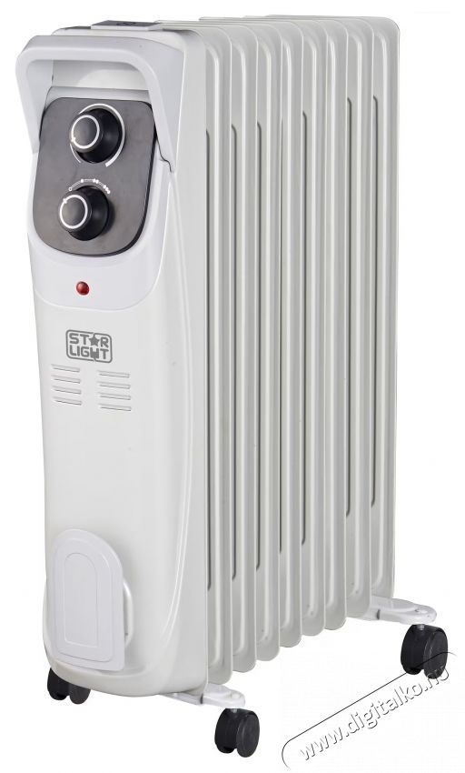 Star-Light YOH9 elektromos radi&aacute;tor, 2000W, 9 elem, 3 fokozat, biztons&aacute;gi termoszt&aacute;t, &aacute;ll&iacute;that&oacute; termoszt&aacute;t, 5 olajcsatorna, Sz&uuml;rke H&aacute;ztart&aacute;s / Otthon / K&uuml;lt&eacute;r - Fűt&eacute;s - Hősug&aacute;rz&oacute; / fűtőtest - 537370