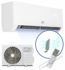 Star-Light ACT-12TSWF L&eacute;gkondicion&aacute;l&oacute;, 3D l&eacute;g&aacute;raml&aacute;s, WiFi vez&eacute;rl&eacute;s, Gent-Wind technol&oacute;gia, 3D inverter, 12000 BTU, Fűt&eacute;si funkci&oacute;, A +++ oszt&aacute;ly, Kijelző, Feh&eacute;r H&aacute;ztart&aacute;s / Otthon / K&uuml;lt&eacute;r - Ventil&aacute;tor / L&eacute;gkondicion&aacute;l&oacute; - Split kl&iacute;ma - 537363