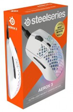 STEELSERIES Aerox 3 (2022) Snow feh&eacute;r optikai gamer eg&eacute;r Iroda &eacute;s sz&aacute;m&iacute;t&aacute;stechnika - Eg&eacute;r - Vezet&eacute;kes eg&eacute;r - 396049