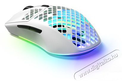 STEELSERIES Aerox 3 (2022) Snow wireless feh&eacute;r optikai gamer eg&eacute;r Iroda &eacute;s sz&aacute;m&iacute;t&aacute;stechnika - Eg&eacute;r - Vezet&eacute;k n&eacute;lk&uuml;li eg&eacute;r - 396014