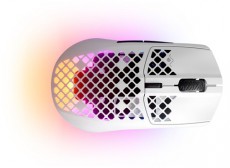 STEELSERIES Aerox 3 (2022) Snow wireless feh&eacute;r optikai gamer eg&eacute;r Iroda &eacute;s sz&aacute;m&iacute;t&aacute;stechnika - Eg&eacute;r - Vezet&eacute;k n&eacute;lk&uuml;li eg&eacute;r - 396014