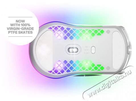 STEELSERIES Aerox 3 (2022) Snow wireless feh&eacute;r optikai gamer eg&eacute;r Iroda &eacute;s sz&aacute;m&iacute;t&aacute;stechnika - Eg&eacute;r - Vezet&eacute;k n&eacute;lk&uuml;li eg&eacute;r - 396014