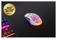 STEELSERIES Aerox 3 (2022) Snow wireless feh&eacute;r optikai gamer eg&eacute;r Iroda &eacute;s sz&aacute;m&iacute;t&aacute;stechnika - Eg&eacute;r - Vezet&eacute;k n&eacute;lk&uuml;li eg&eacute;r - 396014