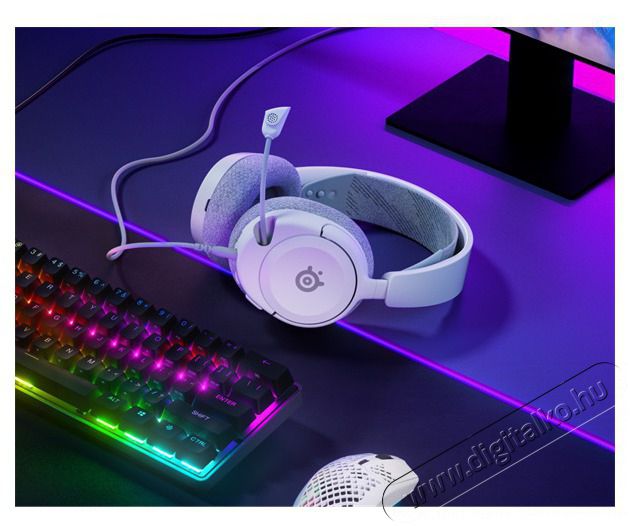 STEELSERIES Arctis Nova 1 gamer headset - Feh&eacute;r Audio-Video / Hifi / Multim&eacute;dia - F&uuml;l &eacute;s Fejhallgat&oacute;k - Fejhallgat&oacute; mikrofonnal / headset - 457493