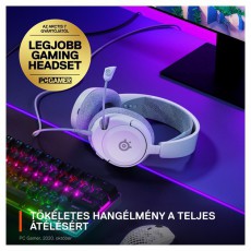 STEELSERIES Arctis Nova 1 gamer headset - Feh&eacute;r Audio-Video / Hifi / Multim&eacute;dia - F&uuml;l &eacute;s Fejhallgat&oacute;k - Fejhallgat&oacute; mikrofonnal / headset - 457493