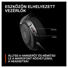 STEELSERIES Arctis Nova 1 gamer headset - Fekete Audio-Video / Hifi / Multim&eacute;dia - F&uuml;l &eacute;s Fejhallgat&oacute;k - Fejhallgat&oacute; mikrofonnal / headset - 457492