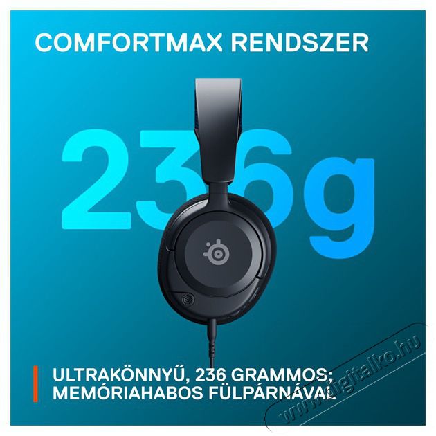 STEELSERIES Arctis Nova 1P fekete gamer headset Audio-Video / Hifi / Multim&eacute;dia - F&uuml;l &eacute;s Fejhallgat&oacute;k - Fejhallgat&oacute; mikrofonnal / headset - 457494