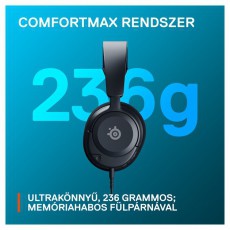 STEELSERIES Arctis Nova 1P fekete gamer headset Audio-Video / Hifi / Multim&eacute;dia - F&uuml;l &eacute;s Fejhallgat&oacute;k - Fejhallgat&oacute; mikrofonnal / headset - 457494