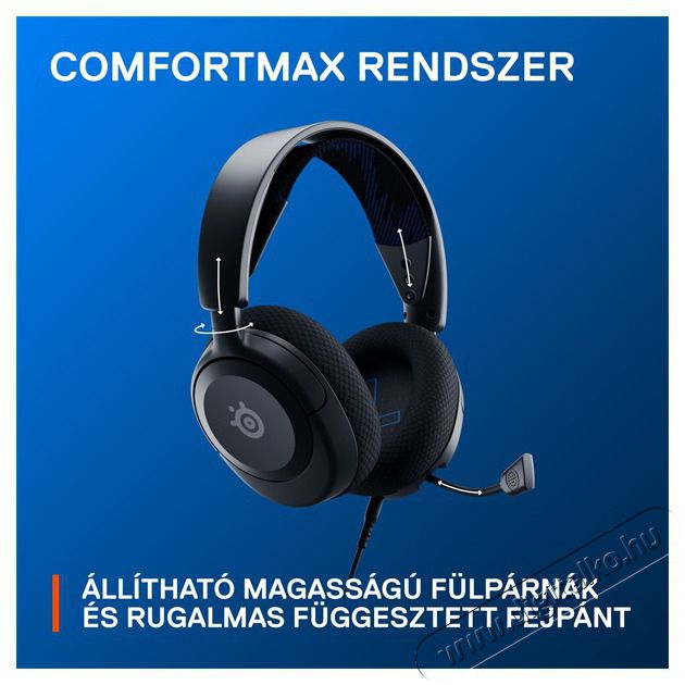 STEELSERIES Arctis Nova 1P fekete gamer headset Audio-Video / Hifi / Multim&eacute;dia - F&uuml;l &eacute;s Fejhallgat&oacute;k - Fejhallgat&oacute; mikrofonnal / headset - 457494