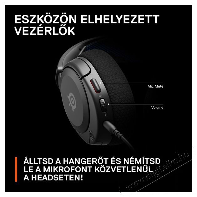 STEELSERIES Arctis Nova 1P fekete gamer headset Audio-Video / Hifi / Multim&eacute;dia - F&uuml;l &eacute;s Fejhallgat&oacute;k - Fejhallgat&oacute; mikrofonnal / headset - 457494