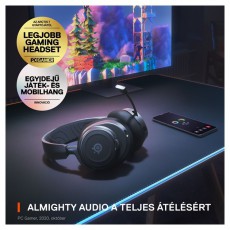 STEELSERIES Arctis Nova 7 vezet&eacute;k n&eacute;lk&uuml;li fekete gamer headset Audio-Video / Hifi / Multim&eacute;dia - F&uuml;l &eacute;s Fejhallgat&oacute;k - Fejhallgat&oacute; mikrofonnal / headset - 457497