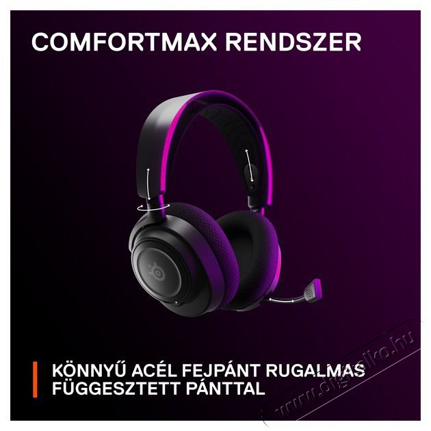 STEELSERIES Arctis Nova 7 vezet&eacute;k n&eacute;lk&uuml;li fekete gamer headset Audio-Video / Hifi / Multim&eacute;dia - F&uuml;l &eacute;s Fejhallgat&oacute;k - Fejhallgat&oacute; mikrofonnal / headset - 457497