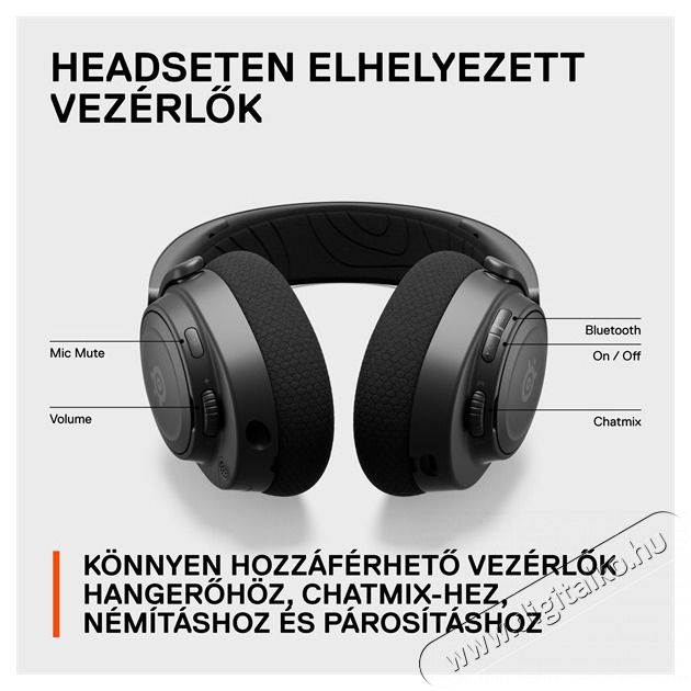 STEELSERIES Arctis Nova 7 vezet&eacute;k n&eacute;lk&uuml;li fekete gamer headset Audio-Video / Hifi / Multim&eacute;dia - F&uuml;l &eacute;s Fejhallgat&oacute;k - Fejhallgat&oacute; mikrofonnal / headset - 457497