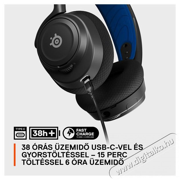 STEELSERIES Arctis Nova 7P vezet&eacute;k n&eacute;lk&uuml;li k&eacute;k-fekete gamer headset Audio-Video / Hifi / Multim&eacute;dia - F&uuml;l &eacute;s Fejhallgat&oacute;k - Fejhallgat&oacute; mikrofonnal / headset - 457498