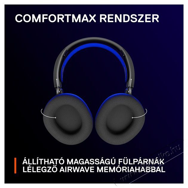 STEELSERIES Arctis Nova 7P vezet&eacute;k n&eacute;lk&uuml;li k&eacute;k-fekete gamer headset Audio-Video / Hifi / Multim&eacute;dia - F&uuml;l &eacute;s Fejhallgat&oacute;k - Fejhallgat&oacute; mikrofonnal / headset - 457498