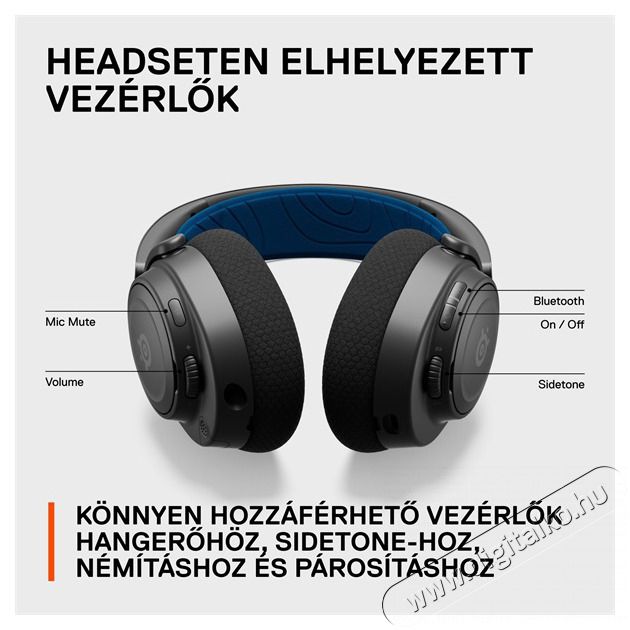 STEELSERIES Arctis Nova 7P vezet&eacute;k n&eacute;lk&uuml;li k&eacute;k-fekete gamer headset Audio-Video / Hifi / Multim&eacute;dia - F&uuml;l &eacute;s Fejhallgat&oacute;k - Fejhallgat&oacute; mikrofonnal / headset - 457498
