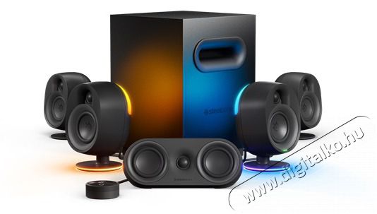 STEELSERIES Arena 9 5.1 fekete hangsz&oacute;r&oacute; Audio-Video / Hifi / Multim&eacute;dia - Hifi - Sztere&oacute; - Mikro-, mini hifi rendszer - 478165