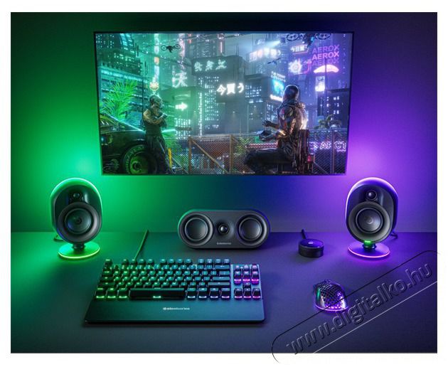 STEELSERIES Arena 9 5.1 fekete hangsz&oacute;r&oacute; Audio-Video / Hifi / Multim&eacute;dia - Hifi - Sztere&oacute; - Mikro-, mini hifi rendszer - 478165