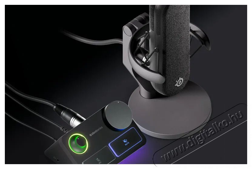 STEELSERIES Alias Pro - EMEA Fot&oacute;-Vide&oacute; kieg&eacute;sz&iacute;tők - Mikrofon - Mikrofon r&aacute;di&oacute;knak - 526239