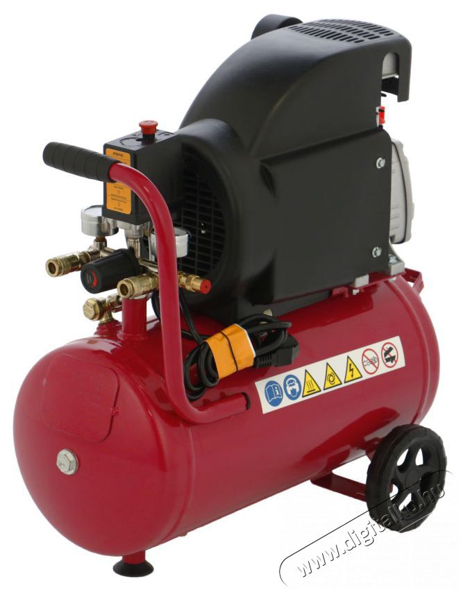 Steinhaus PRO-COM24 L&eacute;gkompresszor, 24L, 1500W, 2 LE, 8bar, 206l/perc H&aacute;ztart&aacute;s / Otthon / K&uuml;lt&eacute;r - Szersz&aacute;m - Kompresszor - 495294
