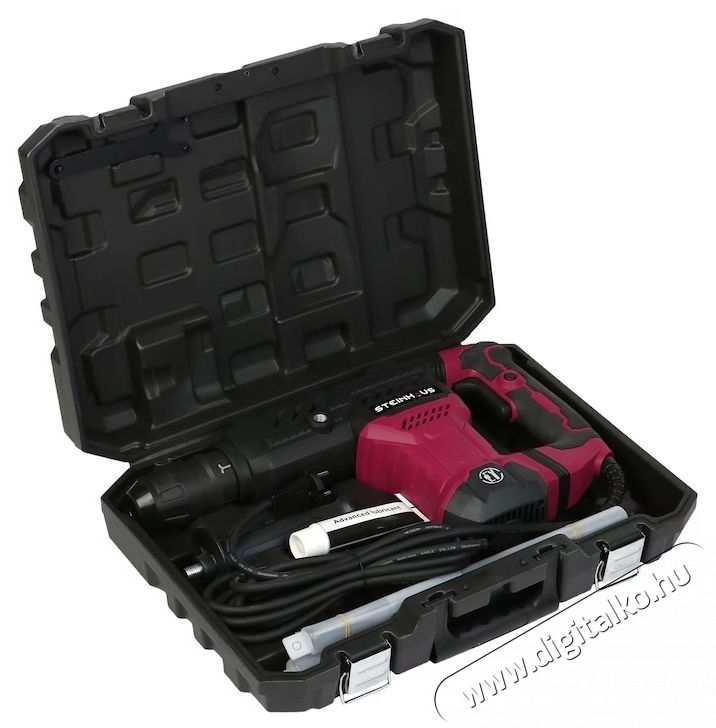 Steinhaus PRO-DH1300 V&eacute;sőkalap&aacute;cs, 1300W, 4100 BPM, 18J, SDS-MAX tokm&aacute;ny, Kitbox, V&eacute;sők H&aacute;ztart&aacute;s / Otthon / K&uuml;lt&eacute;r - Szersz&aacute;m - Egy&eacute;b szersz&aacute;m - 537382