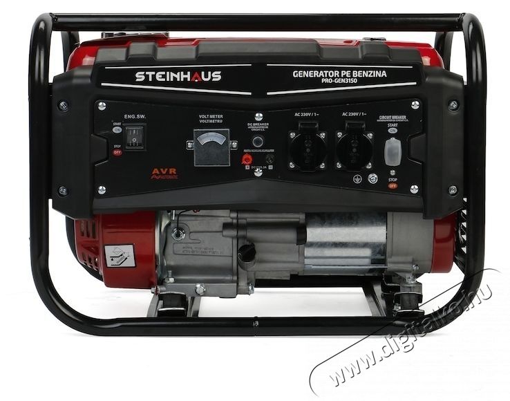 Steinhaus PRO-GEN3150 Gener&aacute;tor, 3150 W fesz&uuml;lts&eacute;gstabiliz&aacute;torral, benzin, auton&oacute;mia 9.8 h H&aacute;ztart&aacute;s / Otthon / K&uuml;lt&eacute;r - Szersz&aacute;m - &Aacute;ramfejlesztő - 537392