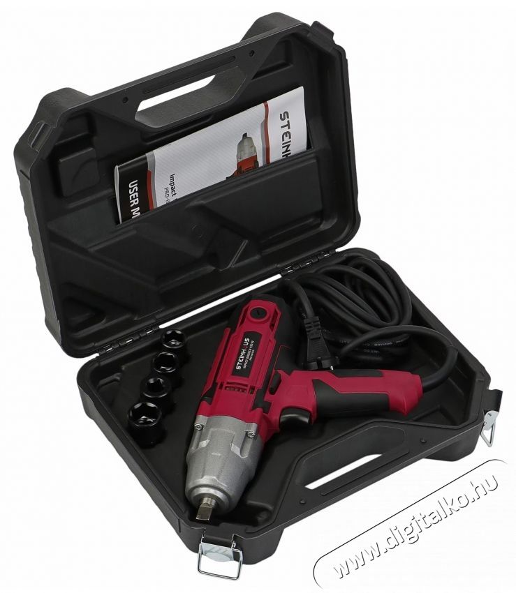 Steinhaus PRO-IW450 Csavarbehajt&oacute;, 450W, 350Nm + 4 dug&oacute;kulcsfej, kofferben H&aacute;ztart&aacute;s / Otthon / K&uuml;lt&eacute;r - Szersz&aacute;m - Akkumul&aacute;toros csavarh&uacute;z&oacute; - 537373