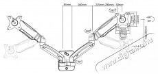 Stell SOS 1820 DUAL fali monitor tart&oacute; Tv kieg&eacute;sz&iacute;tők - Fali tart&oacute; / konzol - Fali k&eacute;sz&uuml;l&eacute;k tart&oacute; - 376808