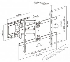 Stell SHO 5630 EXTEN. HOLDER TV 37-80 Tv kieg&eacute;sz&iacute;tők - Fali tart&oacute; / konzol - Fali tv tart&oacute; - 475665