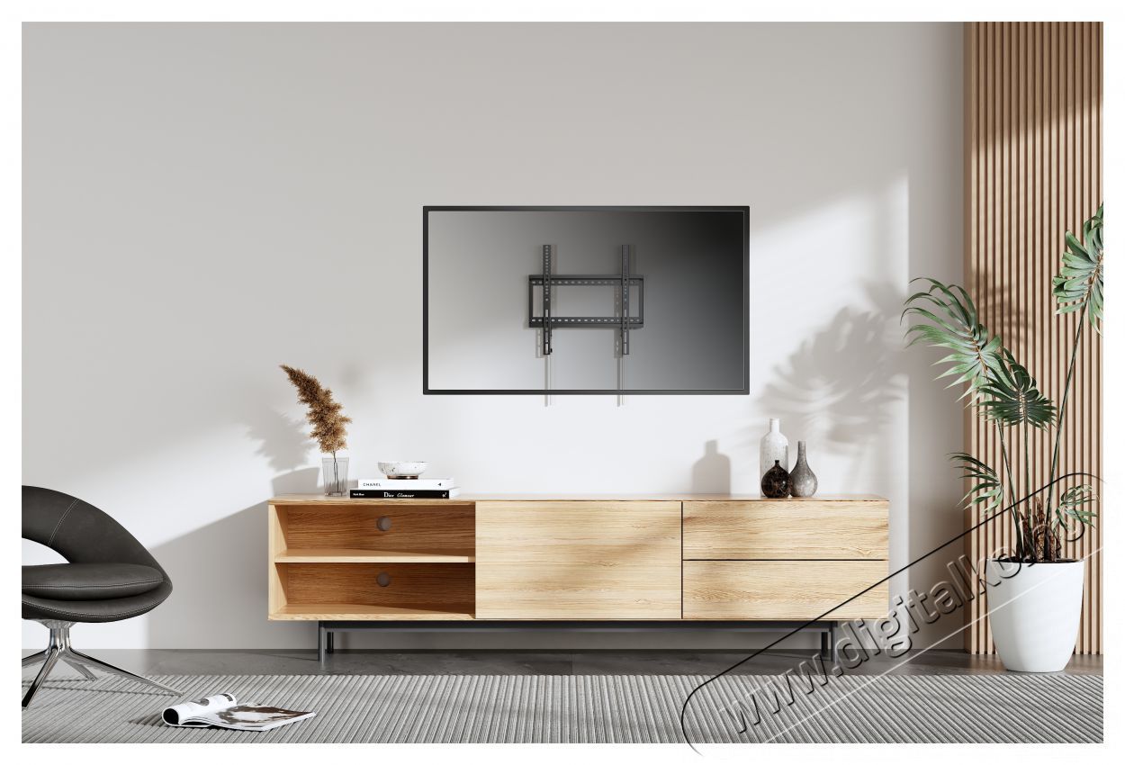 Stell SHO 5200 SLIM fix TV-tart&oacute; konzol 32 - 70 Tv kieg&eacute;sz&iacute;tők - Fali tart&oacute; / konzol - Fali tv tart&oacute; - 493399