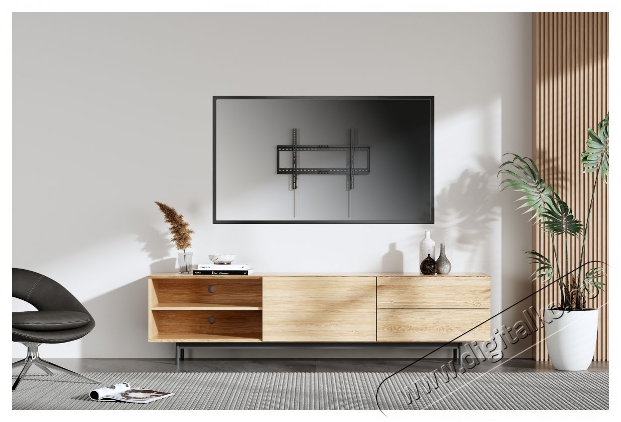 Stell SHO 5210 SLIM fix TV-tart&oacute; konzol 37 - 80 Tv kieg&eacute;sz&iacute;tők - Fali tart&oacute; / konzol - Fali tv tart&oacute; - 493400