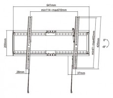 Stell SHO 5410 d&ouml;nthető fali konzol 37-80 Tv kieg&eacute;sz&iacute;tők - Fali tart&oacute; / konzol - Fali tv tart&oacute; - 493402