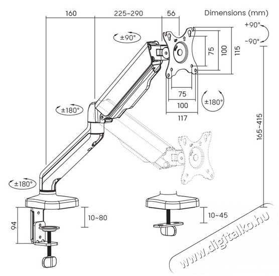 Stell SOS 2111 17-32 egykaros asztali monitor tart&oacute; konzol Fot&oacute;-Vide&oacute; kieg&eacute;sz&iacute;tők - &Aacute;llv&aacute;ny - Asztali &aacute;llv&aacute;ny - 507595
