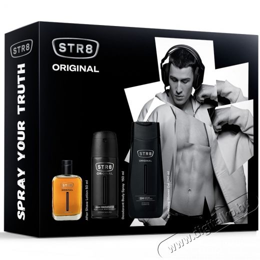 STR8 Eredeti aj&aacute;nd&eacute;kk&eacute;szlet, F&eacute;rfi, Borotv&aacute;lkoz&aacute;s ut&aacute;ni lotion, 50 ml, Testpermet dezodor 150 ml, Tusf&uuml;rdő 250 ml Sz&eacute;ps&eacute;g&aacute;pol&aacute;s / Eg&eacute;szs&eacute;g - Egy&eacute;b sz&eacute;ps&eacute;g / eg&eacute;szs&eacute;g term&eacute;k - 537394
