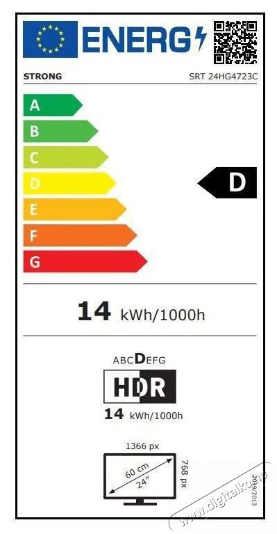 Strong 24  SRT24HG4723C Telev&iacute;zi&oacute;k - LED telev&iacute;zi&oacute; - 720p HD Ready felbont&aacute;s&uacute; - 506075