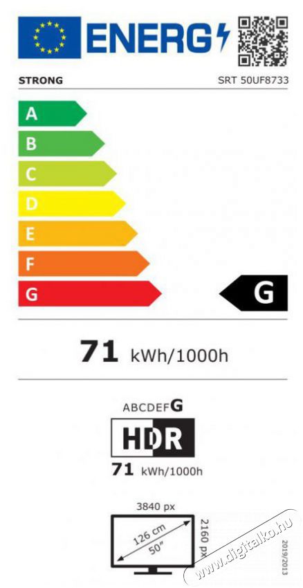 Strong 50  SRT50UF8733 Telev&iacute;zi&oacute;k - LED telev&iacute;zi&oacute; - UHD 4K felbont&aacute;s&uacute; - 506077