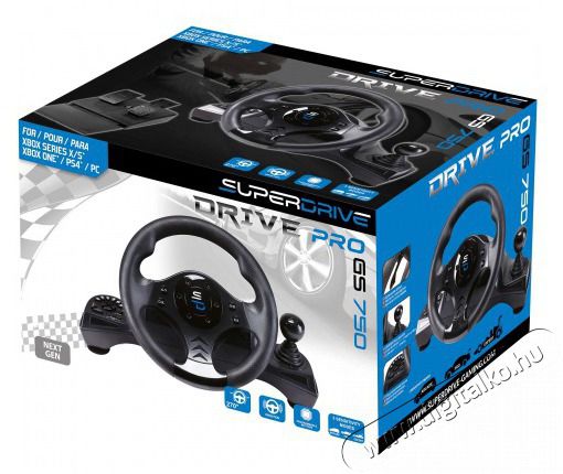 SUBSONIC GS 750 Superdrive Pro Multi Xbox Series X/S/PS4/Xbox One/PC versenykorm&aacute;ny Iroda &eacute;s sz&aacute;m&iacute;t&aacute;stechnika - J&aacute;t&eacute;k konzol - Kieg&eacute;sz&iacute;tő - 406612