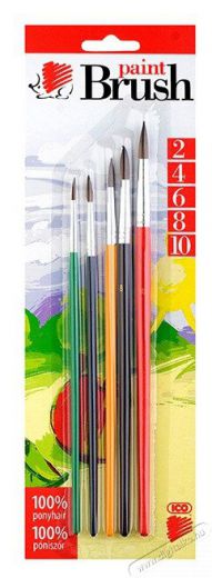 S&uuml;ni ICO S&uuml;ni 2/4/6/8/10 festett fanyelű 5db-os ecsetk&eacute;szlet Iroda &eacute;s sz&aacute;m&iacute;t&aacute;stechnika - Egy&eacute;b sz&aacute;m&iacute;t&aacute;stechnikai term&eacute;k - 404899