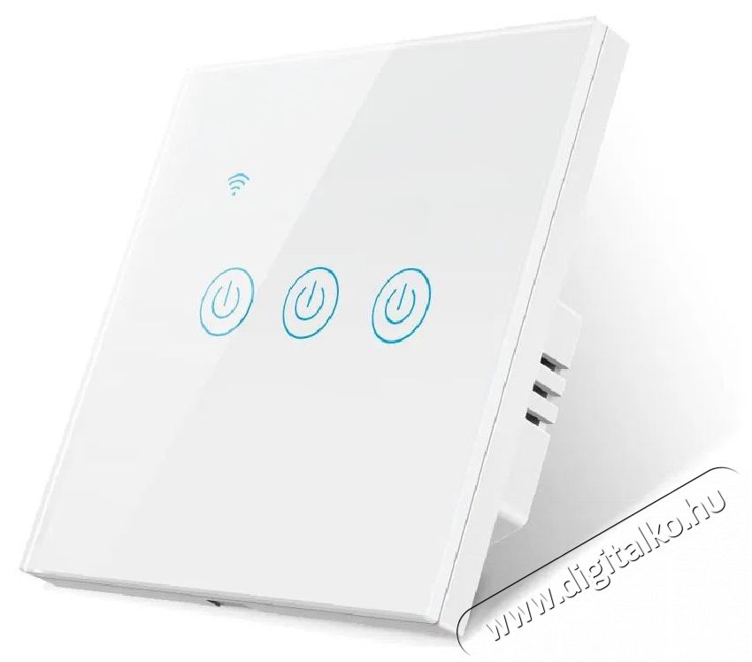 SURTEP  Tuya Smart DS-101BW-3 gombos villanykapcsol&oacute;, feh&eacute;r H&aacute;ztart&aacute;s / Otthon / K&uuml;lt&eacute;r - Okos otthon - Kieg&eacute;sz&iacute;tő - 520810