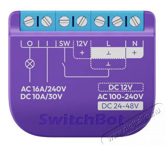SwitchBot Relay Switch 1 H&aacute;ztart&aacute;s / Otthon / K&uuml;lt&eacute;r - Okos otthon - Kieg&eacute;sz&iacute;tő - 520845