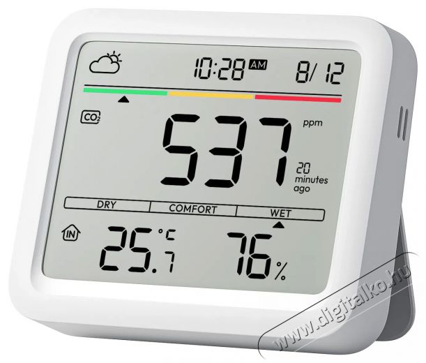 SwitchBot Meter Pro (CO2) H&aacute;ztart&aacute;s / Otthon / K&uuml;lt&eacute;r - Okos otthon - Termoszt&aacute;t - 519790