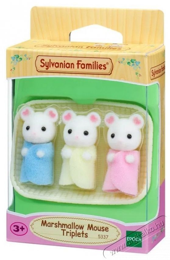 Sylvanian Families Baby Marshmallow eg&eacute;r h&aacute;rmas ikrek H&aacute;ztart&aacute;s / Otthon / K&uuml;lt&eacute;r - J&aacute;t&eacute;k / Sport - J&aacute;t&eacute;kfigura - 532286
