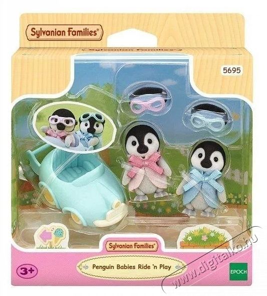 Sylvanian Families Baby pingvin ikrek aut&oacute;val H&aacute;ztart&aacute;s / Otthon / K&uuml;lt&eacute;r - J&aacute;t&eacute;k / Sport - J&aacute;t&eacute;kfigura - 532302