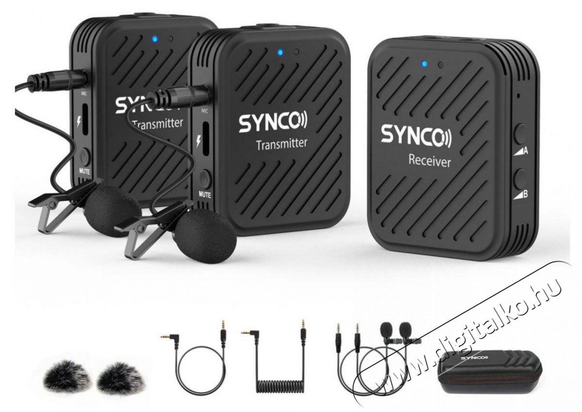 SYNCO WAir G1 (A2) Fot&oacute;-Vide&oacute; kieg&eacute;sz&iacute;tők - Mikrofon - Cs&iacute;ptetős, fej &eacute;s kitűző mikrofon - 526267