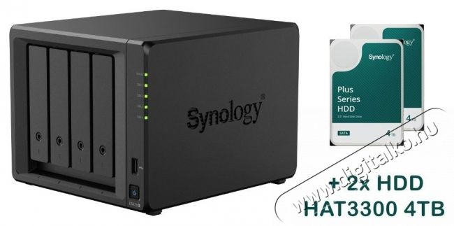 Synology DS925+ 2x HAT3300-4T (8TB) NAS Iroda &eacute;s sz&aacute;m&iacute;t&aacute;stechnika - Adatt&aacute;rol&oacute; / merevlemez - Kieg&eacute;sz&iacute;tő - 532698